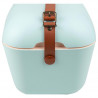 Хладилна чанта Polarbox Classic, 20 литра, AIRPOP полистирол, 5-15C до 24 часа, Класическа кожена каишка, Син/Розов