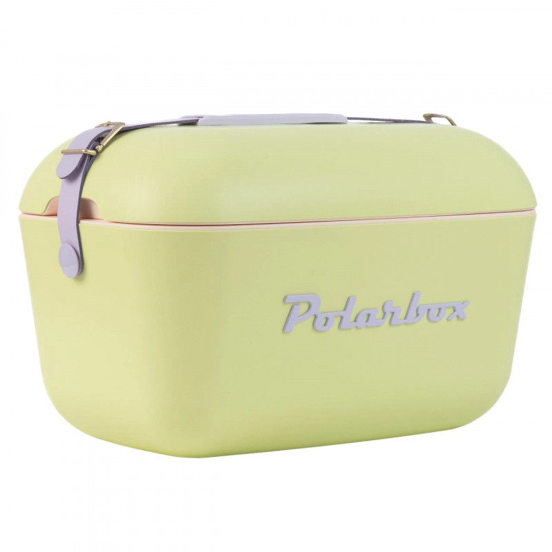 Хладилна чанта Polarbox Pop, 20 литра, AIRPOP полистирол, 5-15C до 24 часа, Зелен/Лилав