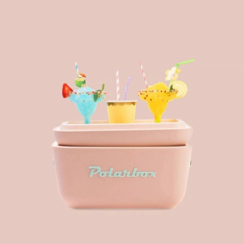 Хладилна чанта Polarbox Pop, 20 литра, AIRPOP полистирол, 5-15C до 24 часа, Зелен/Лилав