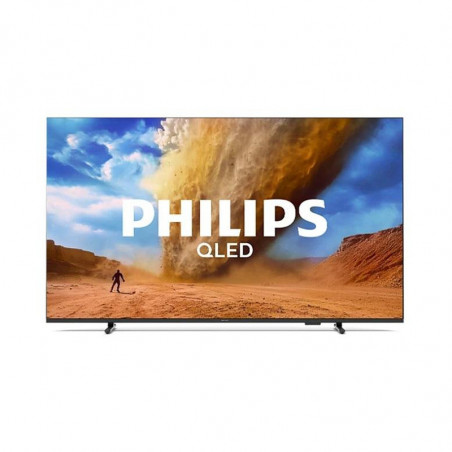 Телевизор Philips 50PUS7810/12, 50'', 126 см, 3840x2160 UHD-4K, Клас E, Smart TV, QLED, Bluetooth, Wi-Fi, TITAN OS, Черен