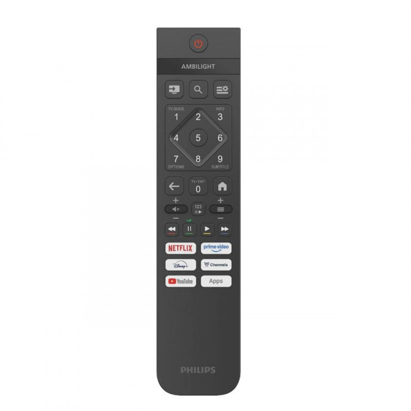 Телевизор Philips 50PUS7810/12, 50'', 126 см, 3840x2160 UHD-4K, Клас E, Smart TV, QLED, Bluetooth, Wi-Fi, TITAN OS, Черен