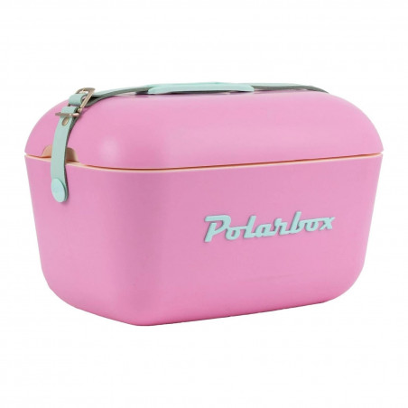 Хладилна чанта Polarbox Pop, 20 литра, AIRPOP полистирол, 5-15C до 24 часа, Розов/Зелен