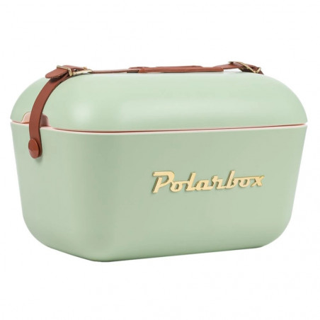 Хладилна чанта Polarbox Gold, 20 литра, AIRPOP полистирол, 5-15C до 24 часа, Зелен/Златист