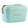 Хладилна чанта Polarbox Classic, 12 литра, AIRPOP полистирол, 5-15C до 24 часа, Класическа кожена каишка, Син/Розов