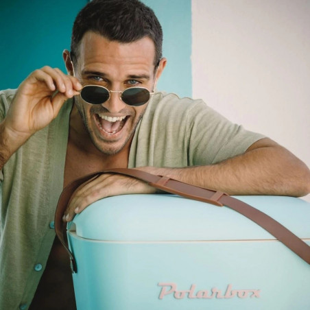 Хладилна чанта Polarbox Pop, 12 литра, AIRPOP полистирол, 5-15C до 24 часа, Син/Розов