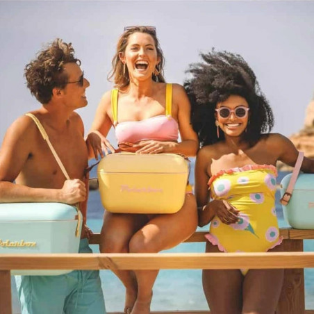 Хладилна чанта Polarbox Pop, 12 литра, AIRPOP полистирол, 5-15C до 24 часа, Зелен/Лилав