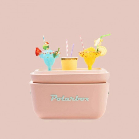 Хладилна чанта Polarbox Pop, 12 литра, AIRPOP полистирол, 5-15C до 24 часа, Зелен/Лилав