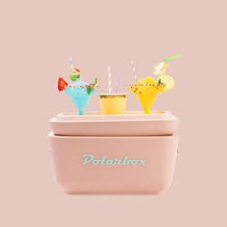 Хладилна чанта Polarbox Pop, 12 литра, AIRPOP полистирол, 5-15C до 24 часа, Лилав/Оранжев