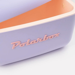 Хладилна чанта Polarbox Pop, 12 литра, AIRPOP полистирол, 5-15C до 24 часа, Лилав/Оранжев