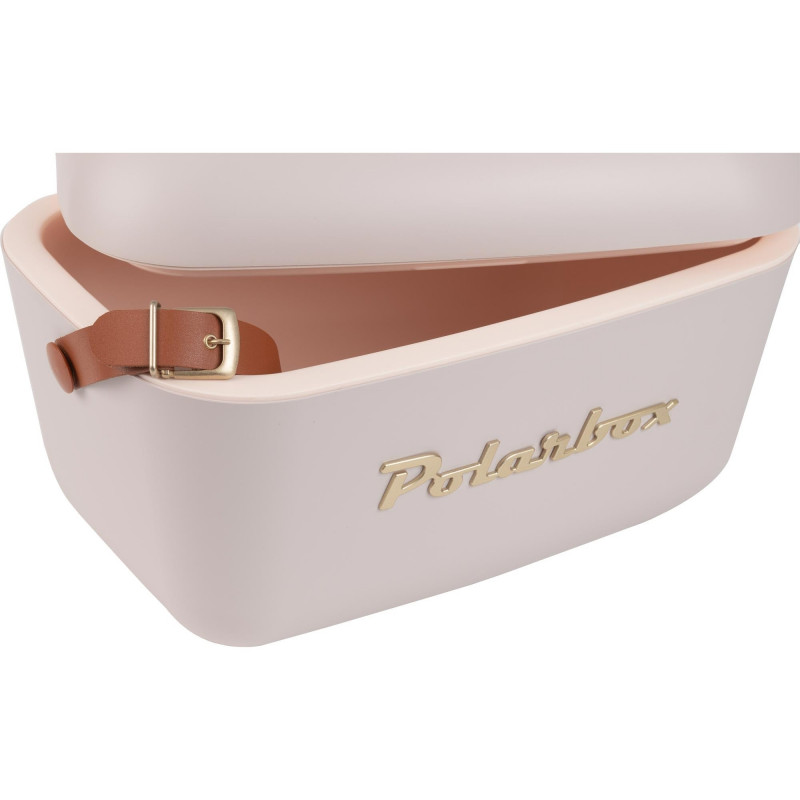 Хладилна чанта Polarbox Gold, 12 литра, AIRPOP полистирол, 5-15C до 24 часа, Розов/Златист