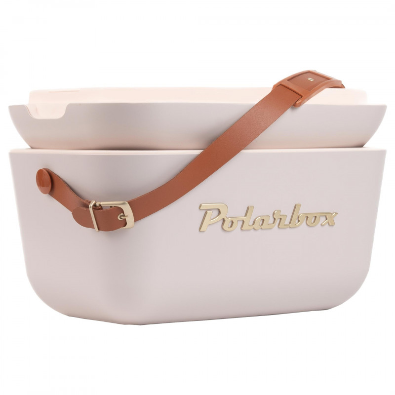 Хладилна чанта Polarbox Gold, 12 литра, AIRPOP полистирол, 5-15C до 24 часа, Розов/Златист