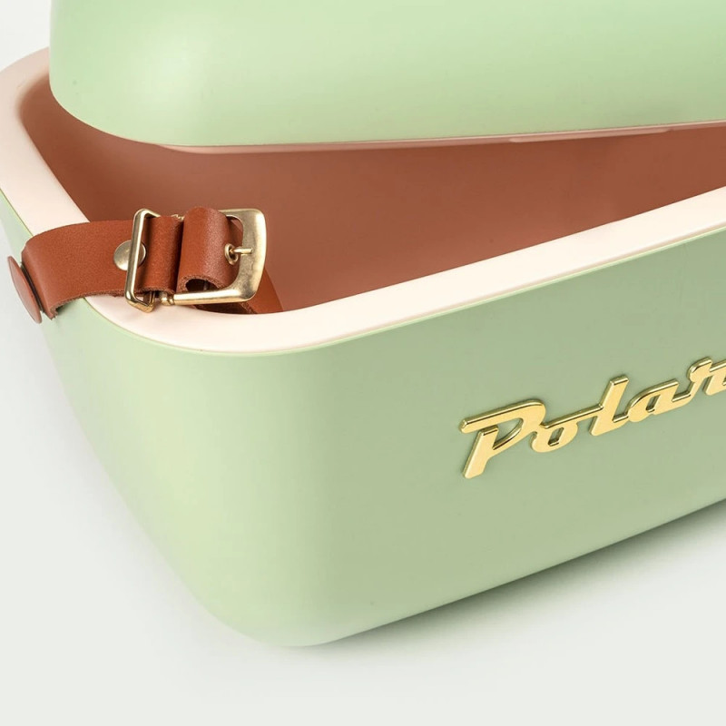Хладилна чанта Polarbox Gold, 12 литра, AIRPOP полистирол, 5-15C до 24 часа, Зелен/Златист