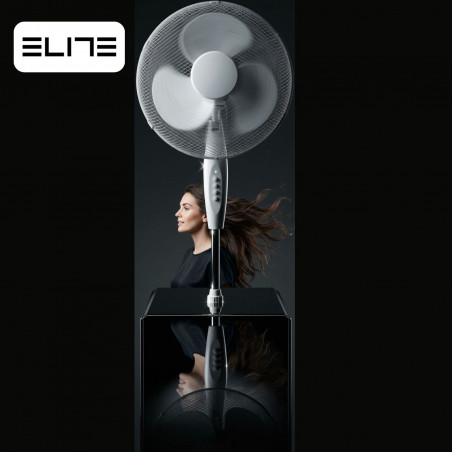 Вентилатор Elite EHSF-0362-2, 45W, 40 см, 3 скорости, Осцилация, Бял