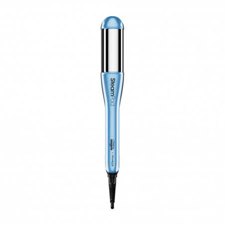 Преса за коса L'Oreal Professionnel SteamPod 4.0 Glacial Utopia, 165W, 0.8 г/мин, Вграден воден резервоар, Въртящ се кабел, До 210C, Син/Бял