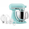 Планетарен миксер KitchenAid Artisan Elegance 5KSM125EMI Mineral water , 300W, 4.8 л, Direct drive, 10 скорости, Тюркоаз