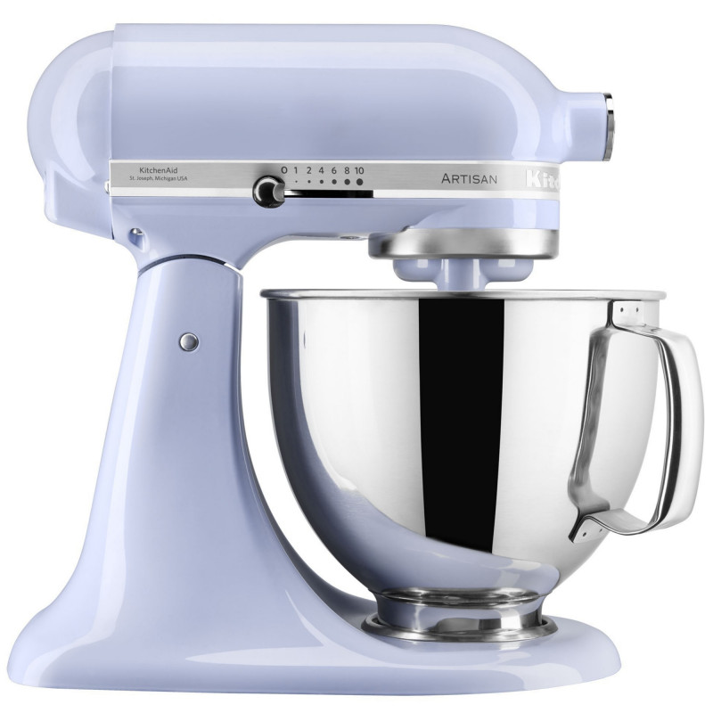 Планетарен миксер KitchenAid Artisan Elegance 5KSM125ELR Lavander Cream, 300W, 4.8 л, Direct drive, 10 скорости, Лилав