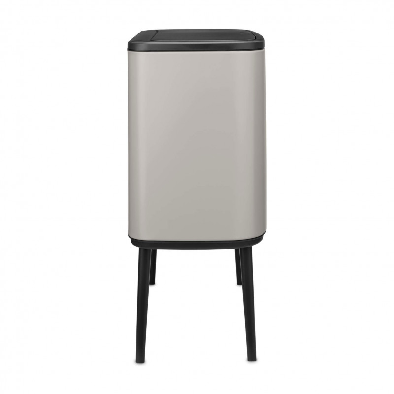 Кош за боклук Brabantia Bo Touch 1010454, 3x11 л, Плавно и безшумно отваряне, Голям отвор, Сив