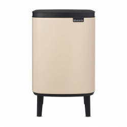 Кош за боклук Brabantia Bo Small Hi 1010461, 7 л, Повдигнат, Плавно и безшумно отваряне, Противоплъзгаща основа, Бежов