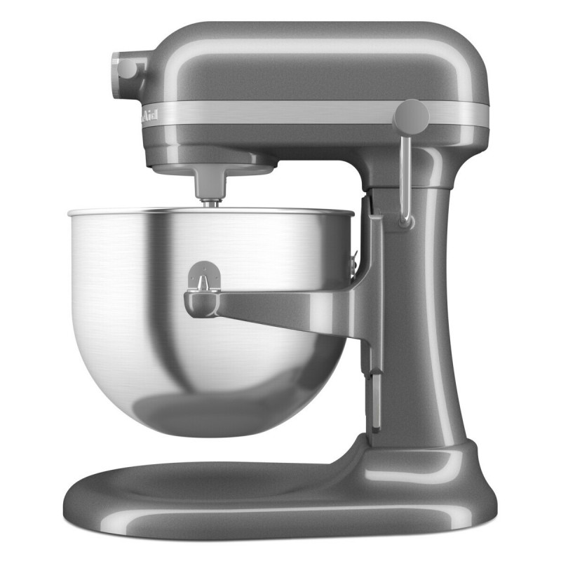 Планетарен миксер KitchenAid Artisan 5KSM70SHXEMS Medallion silver, 375 W, 6.6 л, 11 скорости, 67 точки на допир, Повдигане на купата, Специална скорост Fold, Flex Edge, Сив металик