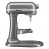 Планетарен миксер KitchenAid Artisan 5KSM70SHXEMS Medallion silver, 375 W, 6.6 л, 11 скорости, 67 точки на допир, Повдигане на купата, Специална скорост Fold, Flex Edge, Сив металик