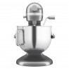 Планетарен миксер KitchenAid Artisan 5KSM70SHXEMS Medallion silver, 375 W, 6.6 л, 11 скорости, 67 точки на допир, Повдигане на купата, Специална скорост Fold, Flex Edge, Сив металик