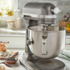 Планетарен миксер KitchenAid Artisan 5KSM70SHXEMS Medallion silver, 375 W, 6.6 л, 11 скорости, 67 точки на допир, Повдигане на купата, Специална скорост Fold, Flex Edge, Сив металик