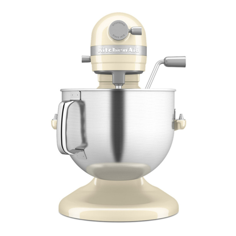 Планетарен миксер KitchenAid Artisan 5KSM70SHXEAC Almond cream, 375 W, 6.6 л, 11 скорости, 67 точки на допир, Повдигане на купата, Специална скорост Fold, Flex Edge, Крем