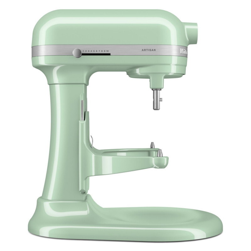 Планетарен миксер KitchenAid Artisan 5KSM60SPXEPT Pistachio, 375 W, 5.6 л, 11 скорости, 67 точки на допир, Повдигане на купата, Специална скорост Fold, Светлозелен