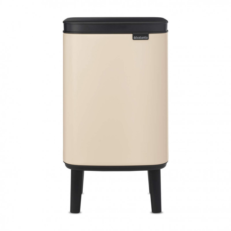 Кош за боклук Brabantia Bo Small Hi 1010460, 4 л, Плавно и безшумно отваряне, Противоплъзгаща основа, Бежов