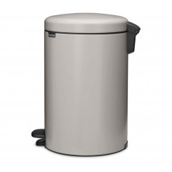 Кош за боклук с педал Brabantia NewIcon 1010441, 20 л, Плавно затваряне, Противоплъзгаща основа, Светлосив