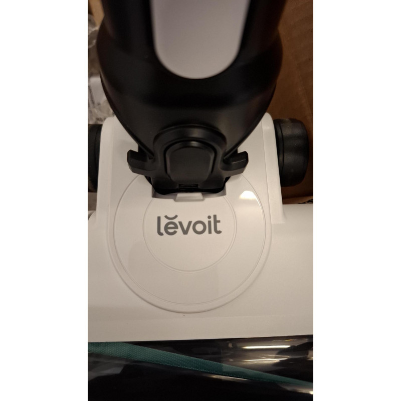 Втора ръка: Вертикална прахосмукачка Levoit LVAC-200, 180W, Автономия 50 мин, 5-степенна филтрация, LED, Без заплитане, Turbo, Бял/черен