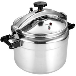 Втора ръка: Тенджера под налягане Fagor Chef Extremen 100602653, 15 л, 30 см, 50 kPa, 3 системи за безопасност, Алуминий, Сребрист