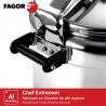 Втора ръка: Тенджера под налягане Fagor Chef Extremen 100602653, 15 л, 30 см, 50 kPa, 3 системи за безопасност, Алуминий, Сребрист