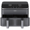 Втора ръка: Двоен фритюрник с горещ въздух Cosori Dual Basket CAF-R901-AEU, 1750 W, 8.5 л, 8 програми, Таймер, Touch screen, Черен