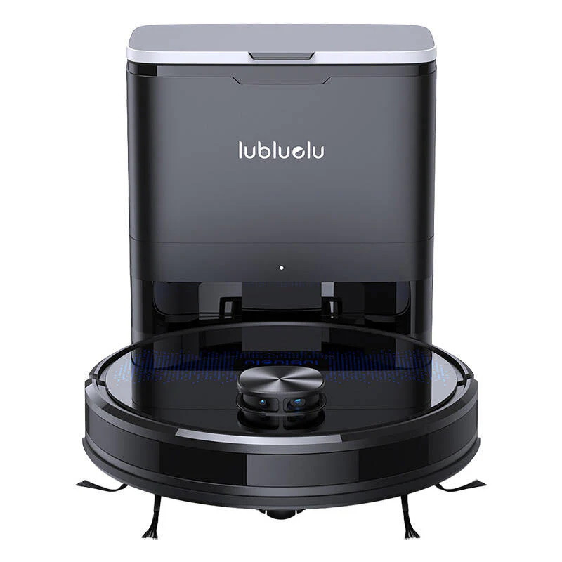 Втора ръка: Прахосмукачка робот със станция Lubluelu SL60 Plus, 42W, Моп, LiDAR, Автономия 120 минути, 2600 mAh, Черен