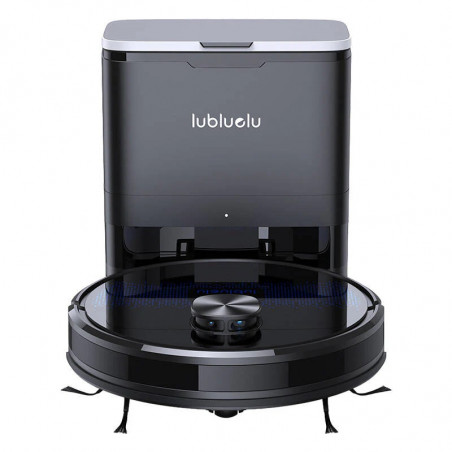 Втора ръка: Прахосмукачка робот със станция Lubluelu SL60 Plus, 42W, Моп, LiDAR, Автономия 120 минути, 2600 mAh, Черен
