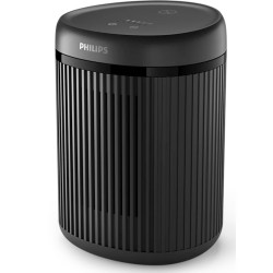 Втора ръка: Вентилаторна печка-духалка с керамичен нагревател Philips CX2120/01, 600/1500 W, За до 15м2, 3 температурни настройки, Защита от преобръщане, Черен