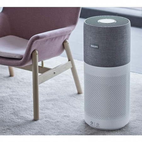 Втора ръка: Пречиствател за въздух Philips AC3033/10, SMART, Wi-Fi, 55W, За до 135 м2, HEPA, Интелигентни сензори, Бял/сив