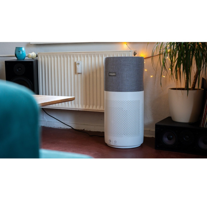 Втора ръка: Пречиствател за въздух Philips AC3033/10, SMART, Wi-Fi, 55W, За до 135 м2, HEPA, Интелигентни сензори, Бял/сив