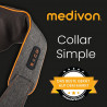 Втора ръка: Шиацу масажор Medivon Collar Simple MD-R1505, 18 W, 8 глави, Таймер, Force Control, Затопляне, Сив