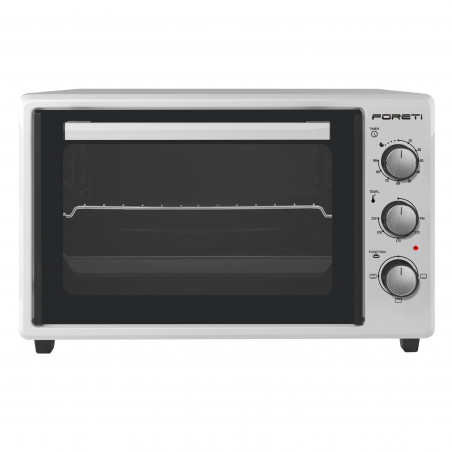 Втора ръка: Малка готварска фурна Foreti EO 3600 W, 1400 W, 36 л, Термостат, Таймер, Емайл, Бял
