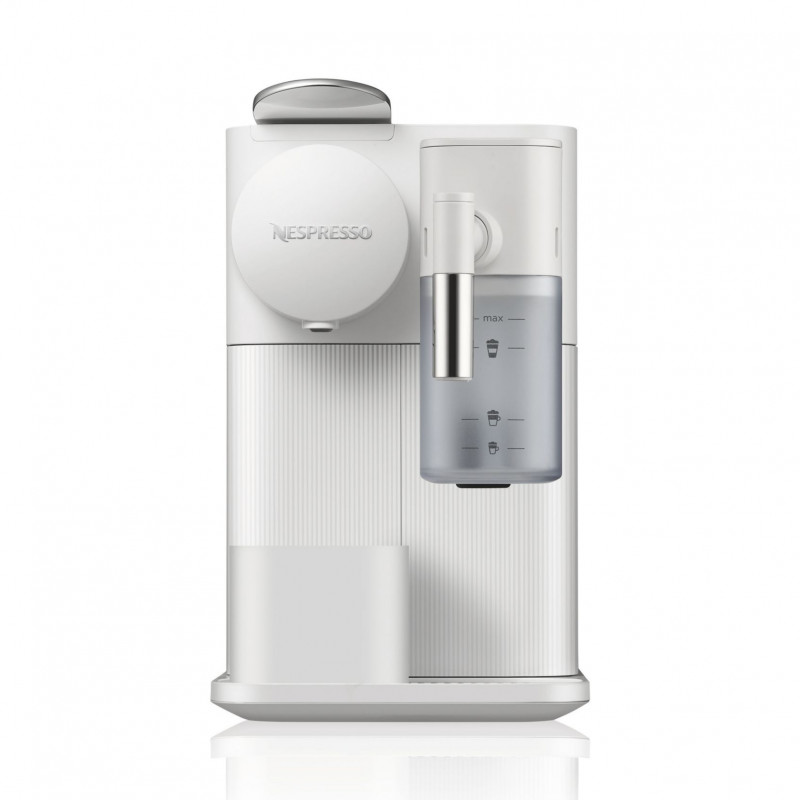 Втора ръка: Еспресо машина DeLonghi EN510W, 1450W, 19 bar, 1 л, Nespresso, Автоматично изключване, Бял