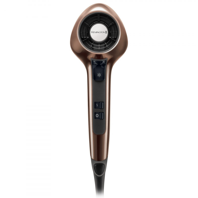Втора ръка: Сешоар Remington AIR3D D7777, 1800W, Йонизация, DC мотор, 3D поток на въздуха, Кафяв