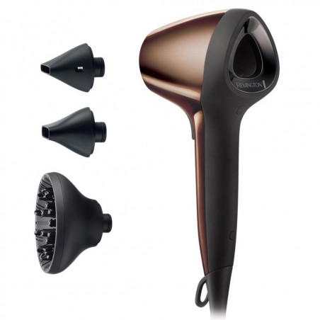Втора ръка: Сешоар Remington AIR3D D7777, 1800W, Йонизация, DC мотор, 3D поток на въздуха, Кафяв