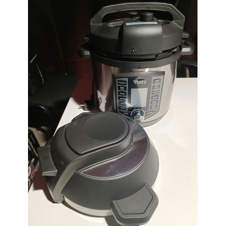 Втора ръка: Мултикукър под налягане и Фритюрник Air Fryer 2в1 Oliver Voltz OV51985G6, 6L, 1500W, 44 функции, 12 програми, Инокс