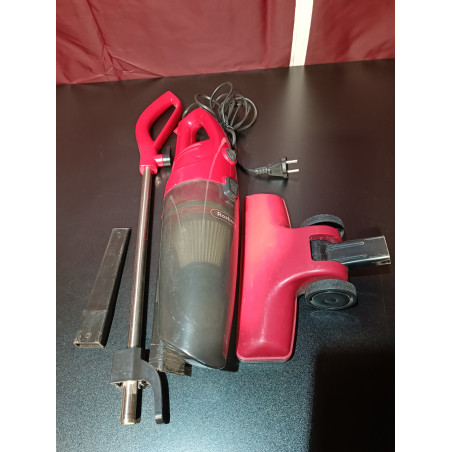 Втора ръка: Прахосмукачка вертикална Rosberg R51001A, 600W, 800 ml, HEPA филтър, Използване като ръчна, Червен