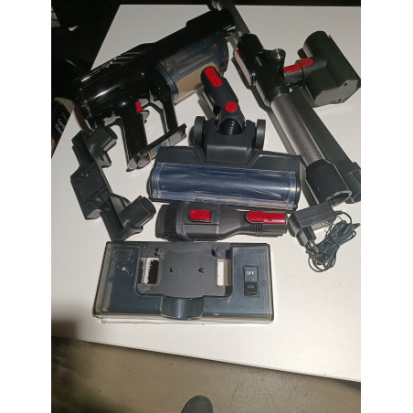 Втора ръка: Акумулаторна прахосмукачка Oliver Voltz OV51001Q, 250W, Li-ion 2200 mAh, 3 скорости, 0.6 l, 25 kPa, Сензорен екран, Черен