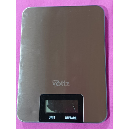 Преоценено: Кухненска везна Oliver Voltz V51651I, 5 кг, ТАРА, 1 х CR2032, LCD Дисплей 53 х 20мм, Инокс