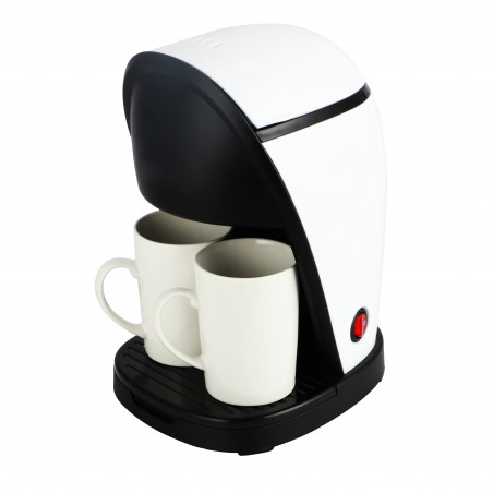 Втора ръка: Кафемашина Rosberg R51170E, 450W, 250ml, 2 чаши, Постоянен филтър, Бял