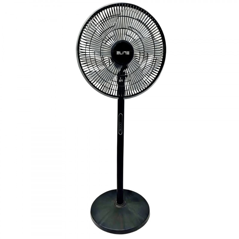 Вентилатор Elite EUSFS-1433BL, 40W, 40 см, 3 скорости, Таймер 9 ч, Черен